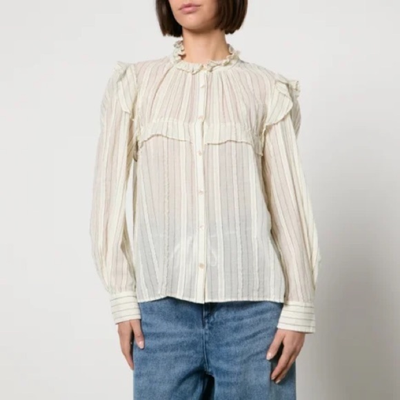 NWT Isabel Marant Etoile PLALIA TOP - Size 36 - 100% Cotton - Picture 1 of 16